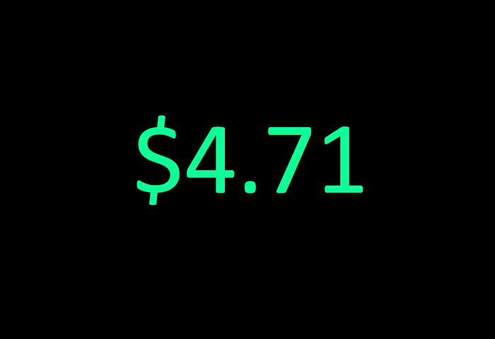 $4.71 - my earnings