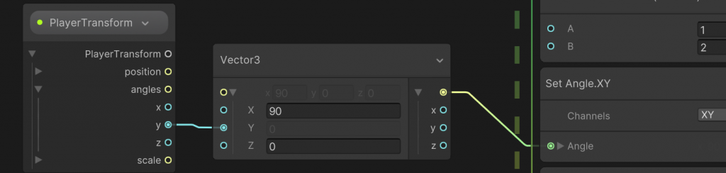 Unity - VFX - Visual Effect Graph - Initialize Particle - Set Angle based on Player's Transform